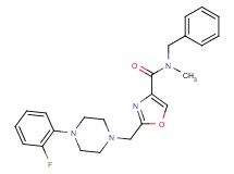 N-benzyl-2-{[4-(2-fluorophenyl)piperazin-1-yl]methyl}-N-methyl-1,3-oxazole-4-carboxamide