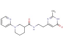 N-[2-(2-methyl-6-oxo-1,6-dihydropyrimidin-4-yl)ethyl]-1-pyridin-2-ylpiperidine-3-carboxamide