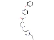 1-[(2-ethyl-5-pyrimidinyl)methyl]-N-(6-phenoxy-3-pyridinyl)-4-piperidinecarboxamide