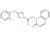 1-{2-[3-(2-fluorophenoxy)azetidin-1-yl]-2-oxoethyl}quinolin-2(1H)-one