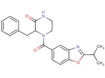 3-benzyl-4-[(2-isopropyl-1,3-benzoxazol-5-yl)carbonyl]-2-piperazinone