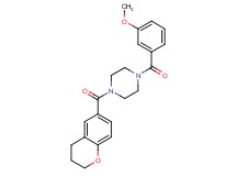 1-(3,4-dihydro-2H-chromen-6-ylcarbonyl)-4-(3-methoxybenzoyl)piperazine