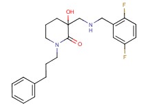 3-{[(2,5-difluorobenzyl)amino]methyl}-3-hydroxy-1-(3-phenylpropyl)piperidin-2-one