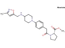 methyl 1-{[4-(4-{[(3-methyl-5-isoxazolyl)methyl]amino}-1-piperidinyl)phenyl]acetyl}-L-prolinate