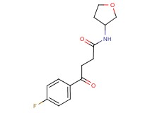 4-(4-fluorophenyl)-4-oxo-N-(tetrahydrofuran-3-yl)butanamide