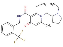 2-ethyl-1-[(1-ethyl-2-pyrrolidinyl)methyl]-6-methyl-4-oxo-N-[2-(trifluoromethyl)benzyl]-1,4-dihydro-3-pyridinecarboxamide