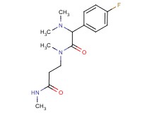 N~3~-[(dimethylamino)(4-fluorophenyl)acetyl]-N~1~,N~3~-dimethyl-beta-alaninamide