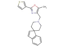 1'-{[5-methyl-2-(3-thienyl)-1,3-oxazol-4-yl]methyl}spiro[indene-1,4'-piperidine]