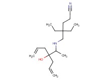 4-{[(2-allyl-2-hydroxy-1-methyl-4-penten-1-yl)amino]methyl}-4-ethylhexanenitrile