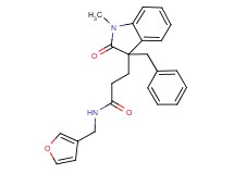 3-(3-benzyl-1-methyl-2-oxo-2,3-dihydro-1H-indol-3-yl)-N-(3-furylmethyl)propanamide