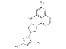 4-[3-(3,5-dimethyl-1H-pyrazol-1-yl)pyrrolidin-1-yl]-5,7-dimethylpyrido[2,3-d]pyrimidine