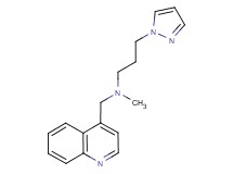 N-methyl-3-(1H-pyrazol-1-yl)-N-(quinolin-4-ylmethyl)propan-1-amine