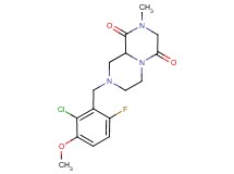 8-(2-chloro-6-fluoro-3-methoxybenzyl)-2-methyltetrahydro-2H-pyrazino[1,2-a]pyrazine-1,4(3H,6H)-dione