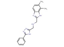 1-(6,7-dimethyl-1H-benzimidazol-2-yl)-N-[(5-phenyl-4H-1,2,4-triazol-3-yl)methyl]methanamine