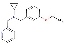 N-(3-ethoxybenzyl)-N-(pyridin-2-ylmethyl)cyclopropanamine