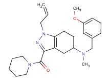1-allyl-N-(3-methoxybenzyl)-N-methyl-3-(1-piperidinylcarbonyl)-4,5,6,7-tetrahydro-1H-indazol-5-amine
