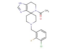 5-acetyl-1'-(3-chloro-2-fluorobenzyl)-1,5,6,7-tetrahydrospiro[imidazo[4,5-c]pyridine-4,4'-piperidine]