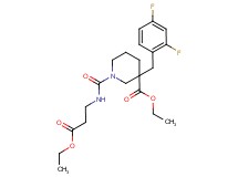 ethyl 3-(2,4-difluorobenzyl)-1-{[(3-ethoxy-3-oxopropyl)amino]carbonyl}-3-piperidinecarboxylate