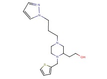 2-[4-[3-(1H-pyrazol-1-yl)propyl]-1-(2-thienylmethyl)-2-piperazinyl]ethanol