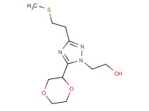 2-{5-(1,4-dioxan-2-yl)-3-[2-(methylthio)ethyl]-1H-1,2,4-triazol-1-yl}ethanol