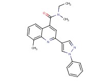 N-ethyl-N,8-dimethyl-2-(1-phenyl-1H-pyrazol-4-yl)quinoline-4-carboxamide