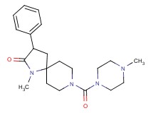 1-methyl-8-[(4-methyl-1-piperazinyl)carbonyl]-3-phenyl-1,8-diazaspiro[4.5]decan-2-one