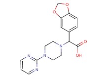 1,3-benzodioxol-5-yl(4-pyrimidin-2-ylpiperazin-1-yl)acetic acid