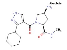 (2S,4S)-4-amino-1-[(3-cyclohexyl-1H-pyrazol-4-yl)carbonyl]-N-methylpyrrolidine-2-carboxamide