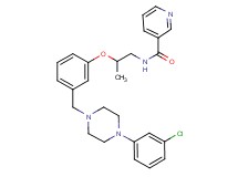 N-[2-(3-{[4-(3-chlorophenyl)-1-piperazinyl]methyl}phenoxy)propyl]nicotinamide
