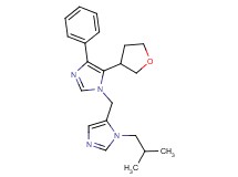 1-[(1-isobutyl-1H-imidazol-5-yl)methyl]-4-phenyl-5-(tetrahydrofuran-3-yl)-1H-imidazole