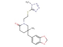 5-(1,3-benzodioxol-5-ylmethyl)-5-methyl-1-{2-[(1-methyl-1H-tetrazol-5-yl)thio]ethyl}piperidin-2-one