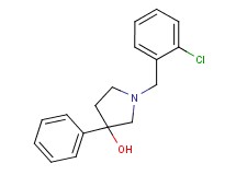 1-(2-chlorobenzyl)-3-phenyl-3-pyrrolidinol trifluoroacetate (salt)