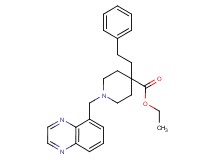 ethyl 4-(2-phenylethyl)-1-(5-quinoxalinylmethyl)-4-piperidinecarboxylate