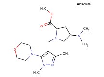 methyl (2S,4R)-4-(dimethylamino)-1-[(1,3-dimethyl-5-morpholin-4-yl-1H-pyrazol-4-yl)methyl]pyrrolidine-2-carboxylate