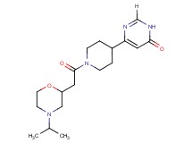 6-{1-[(4-isopropylmorpholin-2-yl)acetyl]piperidin-4-yl}pyrimidin-4(3H)-one