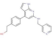 2-(4-{6-[(pyridin-3-ylmethyl)amino]-1H-pyrrolo[2,3-b]pyridin-4-yl}phenyl)ethanol