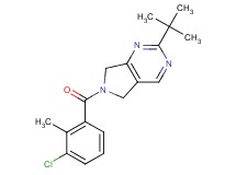 2-tert-butyl-6-(3-chloro-2-methylbenzoyl)-6,7-dihydro-5H-pyrrolo[3,4-d]pyrimidine