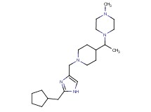 1-[1-(1-{[2-(cyclopentylmethyl)-1H-imidazol-4-yl]methyl}-4-piperidinyl)ethyl]-4-methylpiperazine