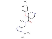 N-[(4-isopropyl-4H-1,2,4-triazol-3-yl)methyl]-N-methyl-4-(4-methylphenoxy)-4-piperidinecarboxamide hydrochloride