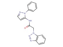 2-(1H-1,2,3-benzotriazol-1-yl)-N-(1-phenyl-1H-pyrazol-5-yl)acetamide