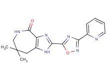 7,7-dimethyl-2-(3-pyridin-2-yl-1,2,4-oxadiazol-5-yl)-5,6,7,8-tetrahydroimidazo[4,5-c]azepin-4(1H)-one
