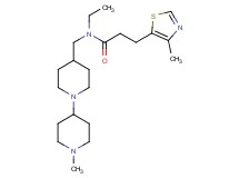 N-ethyl-N-[(1'-methyl-1,4'-bipiperidin-4-yl)methyl]-3-(4-methyl-1,3-thiazol-5-yl)propanamide