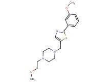 1-(2-methoxyethyl)-4-{[2-(3-methoxyphenyl)-1,3-thiazol-5-yl]methyl}piperazine