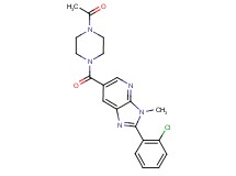 6-[(4-acetylpiperazin-1-yl)carbonyl]-2-(2-chlorophenyl)-3-methyl-3H-imidazo[4,5-b]pyridine