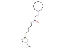 3-azocan-1-yl-N-{3-[(5-methyl-1,3,4-thiadiazol-2-yl)thio]propyl}propanamide