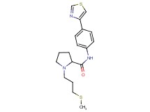 1-[3-(methylthio)propyl]-N-[4-(1,3-thiazol-4-yl)phenyl]prolinamide
