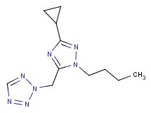 2-[(1-butyl-3-cyclopropyl-1H-1,2,4-triazol-5-yl)methyl]-2H-tetrazole