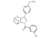 3-{[(3R*,3aR*,7aR*)-3-(4-methoxyphenyl)hexahydro-4,7-ethanopyrrolo[3,2-b]pyridin-1(2H)-yl]carbonyl}phenol
