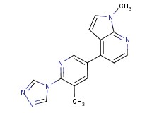 1-methyl-4-[5-methyl-6-(4H-1,2,4-triazol-4-yl)-3-pyridinyl]-1H-pyrrolo[2,3-b]pyridine