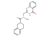 N-methyl-N-[(4-oxo-3,4-dihydro-2-quinazolinyl)methyl]-1,2,3,4-tetrahydro-2-naphthalenecarboxamide